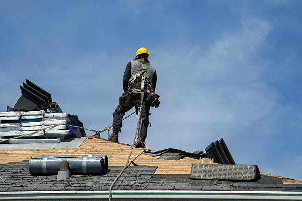 Professional Roof Installation technician working in Eddyville, OR